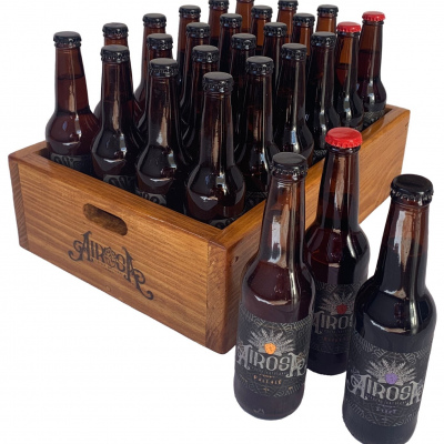 Carton de 24's de Cervezas Airosa (Surtido)